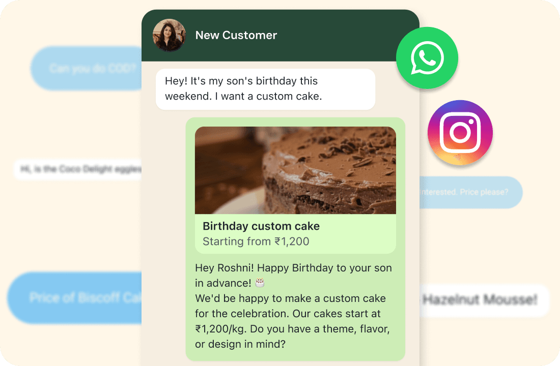 Chat interface screenshot